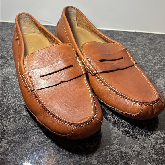 Cole Haan Tan Leather Loafers fair condition - Picture 1 of 11